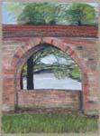 Blick durch die Stadtmauer