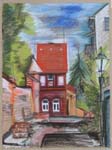 Haeuschen an der Stadtmauer